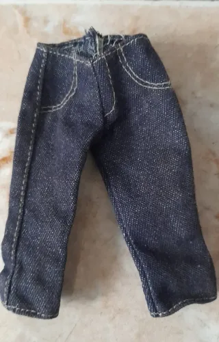 Calça jeans capri original para boneca Barbie-não entrego em mãos