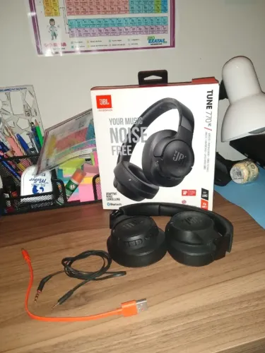 JBL, Fone de Ouvido Bluetooth, Tune 770NC, Over Ear, Sem Fio, Com Cancelamento de Ruído