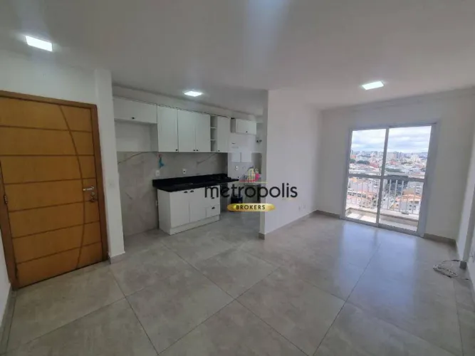 Apartamento com 2 dormitórios para alugar, 52 m² por R$ 2.557,00/mês - Utinga - Santo Andr