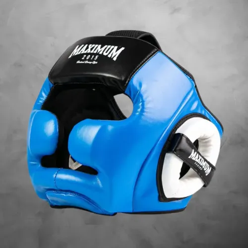 Capacete de Boxe e Muay Thai Maximum Azul - Alta Proteção e Conforto