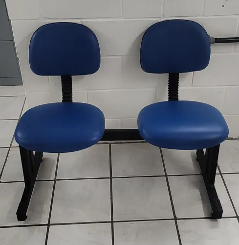 Cadeira dupla para escritório/recepção