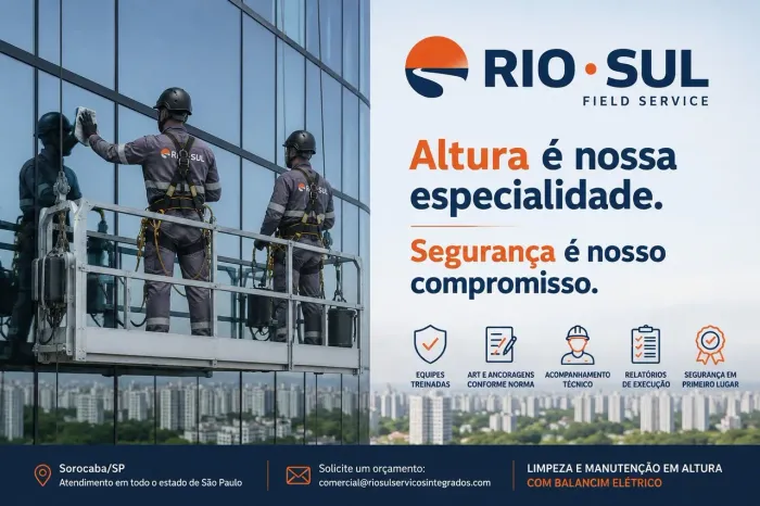 RIOSUL FIELD SERVICE - Limpeza e Manutenção em Altura