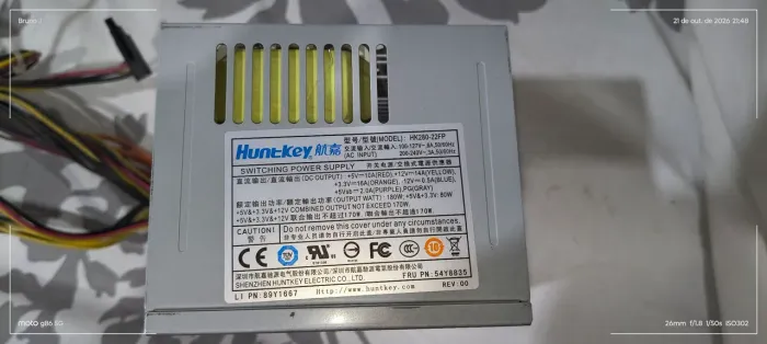 Fonte huntkey hk280-22fp