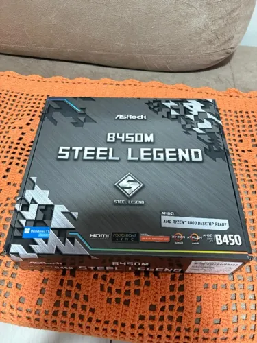 Placa Mãe Asrock B450M Steel Legend