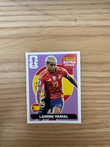 Figurinha Lamine Yamal roxo