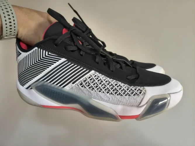Tênis Air Jordan 38 Low Black and White - 45