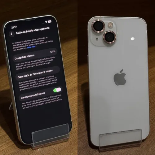 iPhone 13 branco 256 GB novo zero com nota fiscal