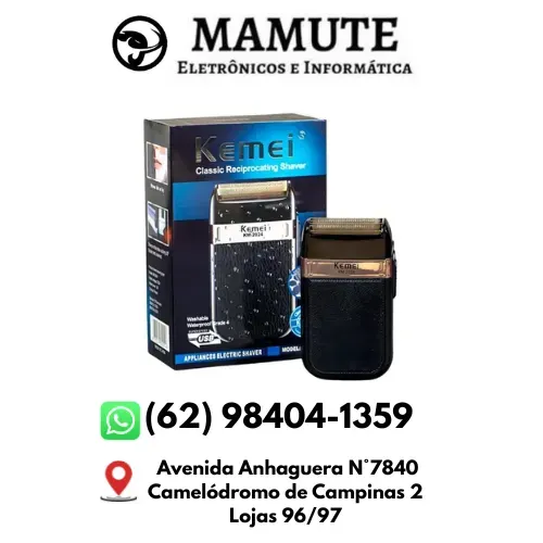 Barberador Shaver Acabamento Kemei 2024 Titanium Foil Metal