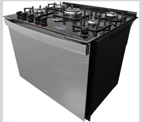 Fogão de Embutir Dako Diplomata Grill Style 5 Bocas - NOVO NA CAIXA