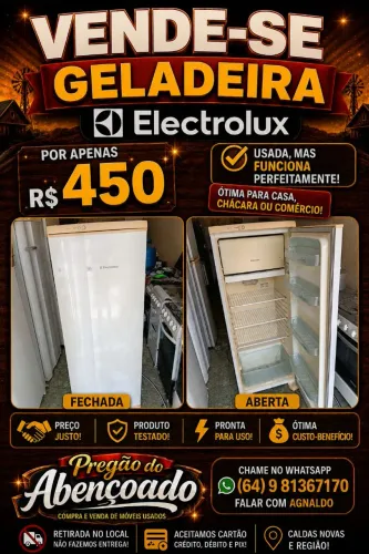 Geladeira Eletrolux funciona perfeitamente passamos cartão