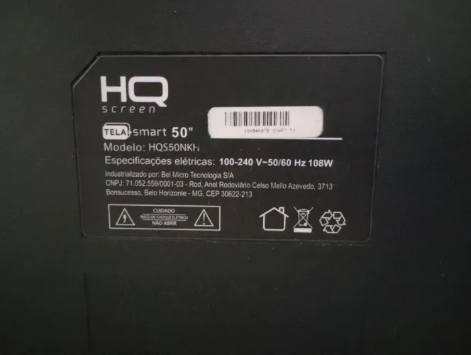 Tv hq retirada de peça