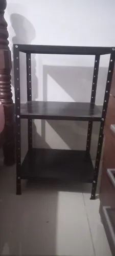 Prateleira de inox preta
