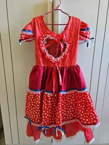 VESTIDO DE QUADRILHA NOVO