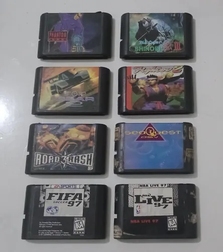 Vendo 08 Cartuchos Mega Drive lll