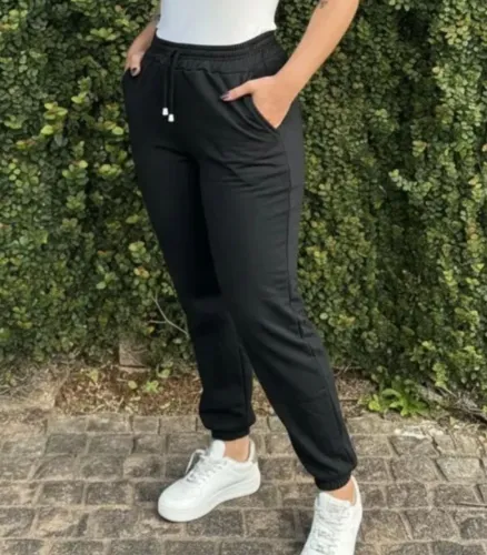 Calça De Moletom Feminina Para Frio, Confortável E Quente
