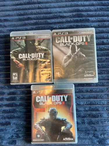 Call of Duty: Black ops 1, 2 e 3 - Playstation 3 (PS3)
