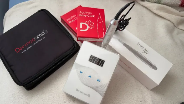DERMÓGRAFO SHARP PRO PRATA + SLIM WHITE BRANCO - COMPLETO