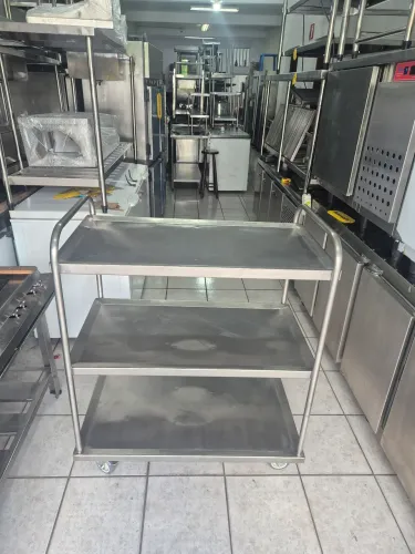Carrinho de apoio inox 304 