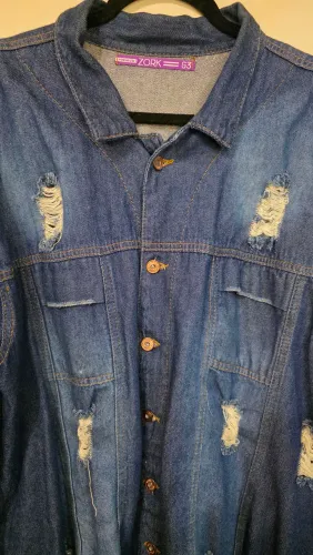 Jaqueta jeans Plus size