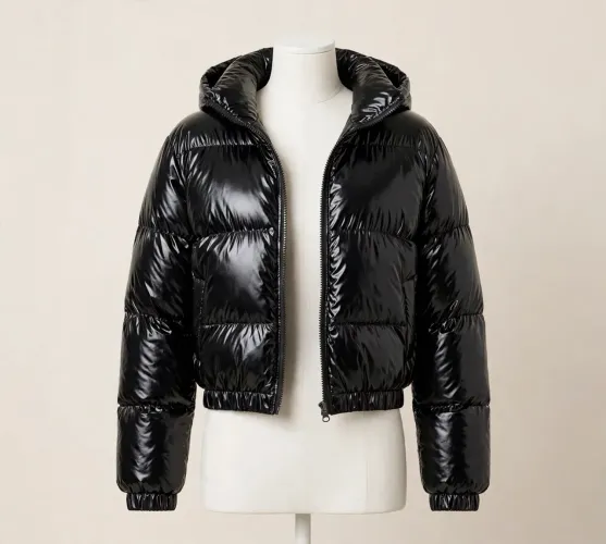 Jaqueta puffer preta