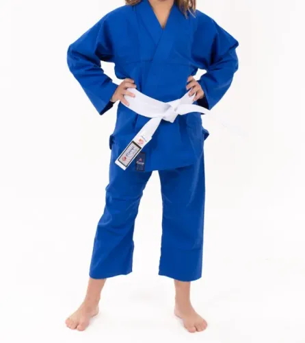 KIMONO JIU-JITSU OU JUDÔ COMBATE INFANTIL AZUL ROYAL