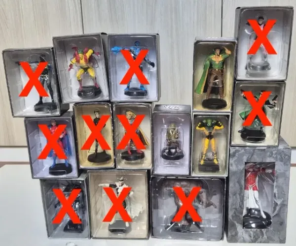 Miniaturas Eaglemoss Marvel e DC