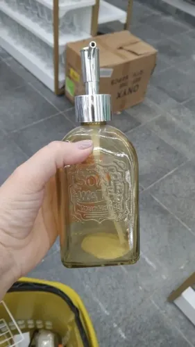 Porta sabonete de vidro âmbar vintage 