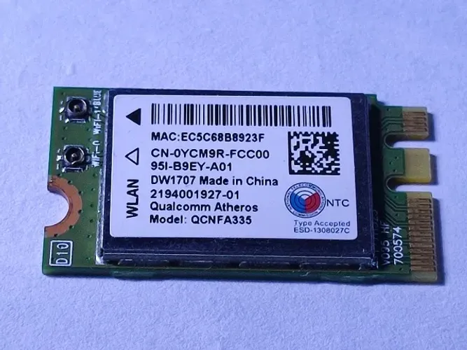 Placa Airport Wireless Dell 5547 5548 I15 Dw1707 Qcnfa335