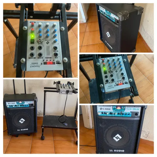 Caixa LL Stone 250 + Mesa de Som