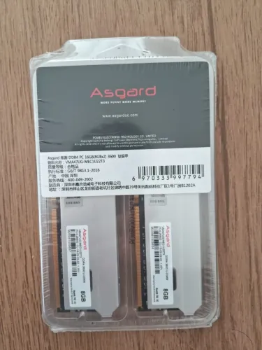 kit 2x8gb( 16gb) Memória Ram Asgard 3600mhz (lacrada)