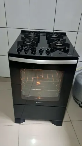 Fogão Atlas mesa de vidro 4 bocas , automático ((Entrego))