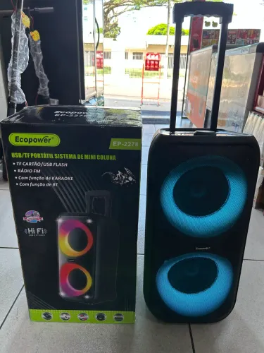 Caixa de Som Ecopower EP-2278 Som forte e de qualidade 