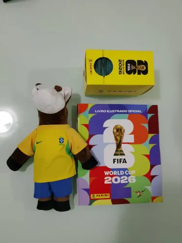 Compre 100 pcts e ganhe álbum e cavalinho da seleção.