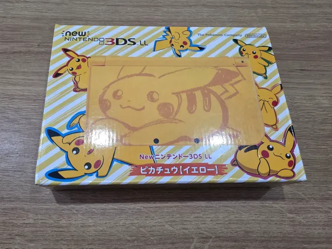 New Nintendo 3ds XL LL Versão Especial Pikachu Desbloqueado Em excelente estado  