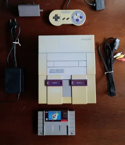 Super Nintendo Completo + Super Mario World