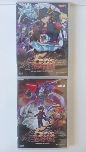 DVDs Yu Gi Oh 5Ds Volumes 1 e 2