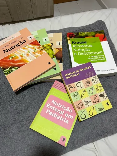 kit 6 livros nutrição