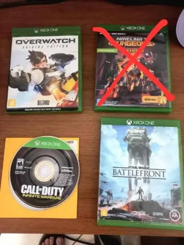 3 jogos Xbox One por 100,00