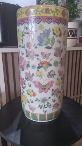 Bengaleira ou porta guarda chuva em porcelana chinesa