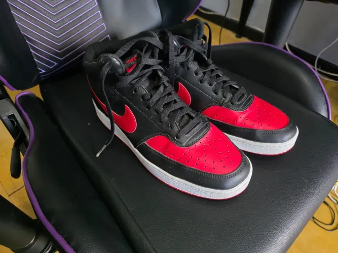 nike court vision mid red. tam 44