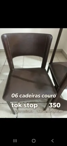 Cadeira couro  tok stok