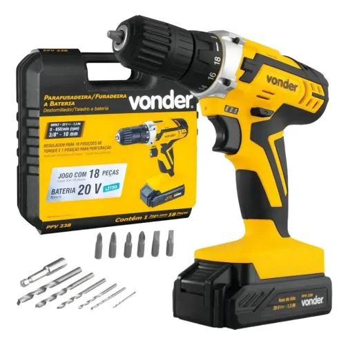 Parafusadeira/furadeira Vonder 12V