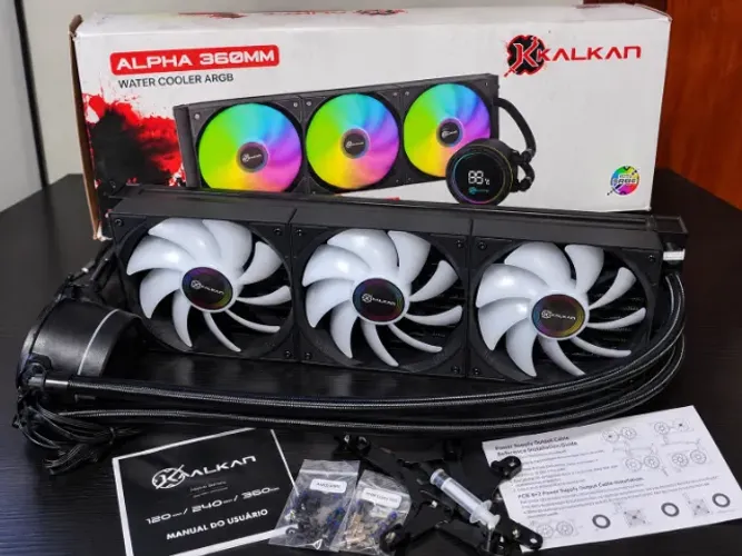 Kalkan Alpha 360mm - Water Cooler com Tela Digital NOVO!