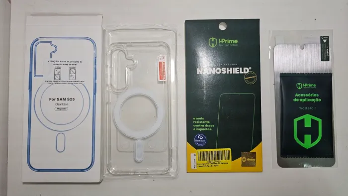 Vendo Capa Magsafe + Película Nanoshield para Galaxy S25