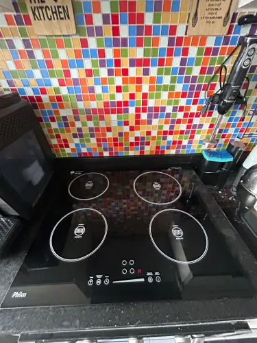 Cooktop Philco vidro trincado funcionando perfeitamente