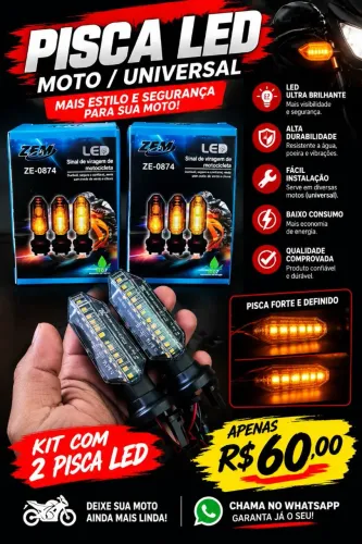 Pisca led nunca usado
