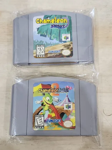 Chameleon Twist 1 e 2 de nintendo 64