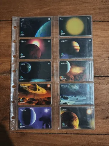 Coleção dos Planetas - Cartões telefônicos