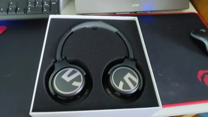 SoundPEATS Space ANC Hi-Res LDAC - Estado de Novo, Pouquíssimo Uso, Caixa Completa