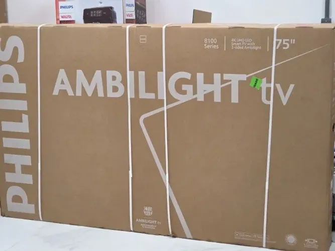 Smart TV Philips Ambilight 75pol 4K - Nova - NF - Garantia